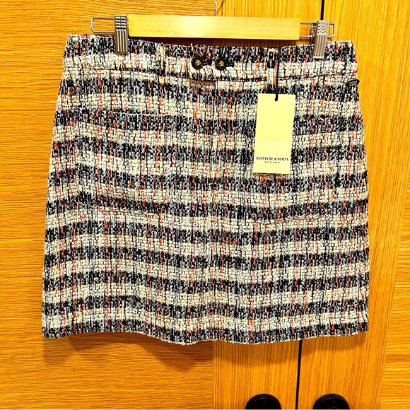 Scotch & Soda | Tweed Patch Pocket | Mini Skirt | Sz M | Tweed Skirt | NWT - Picture 12 of 12